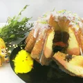 Trójkolorowa babka bez drożdży