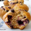 Fit muffinki bananowe z borówkami