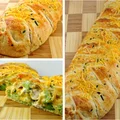 Ciasto francuskie nadziewane szpinakiem i kurczakiem :) Pychotka!