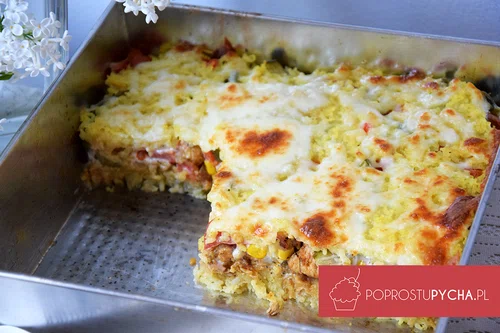 Ryżowa zapiekanka GYROS