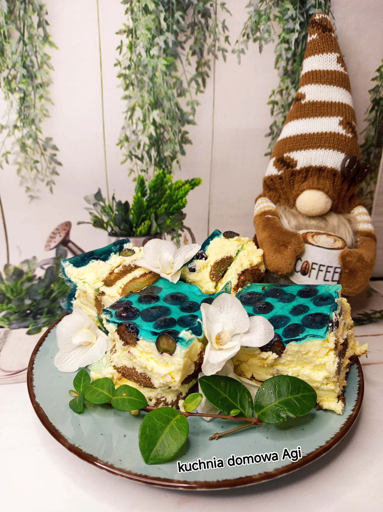 Sernik "GOTOWANY" z mleka, na zimno z galaretką