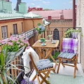 Mały ale za to ciekawy balkon