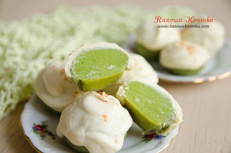 Pralinki z herbatą matcha