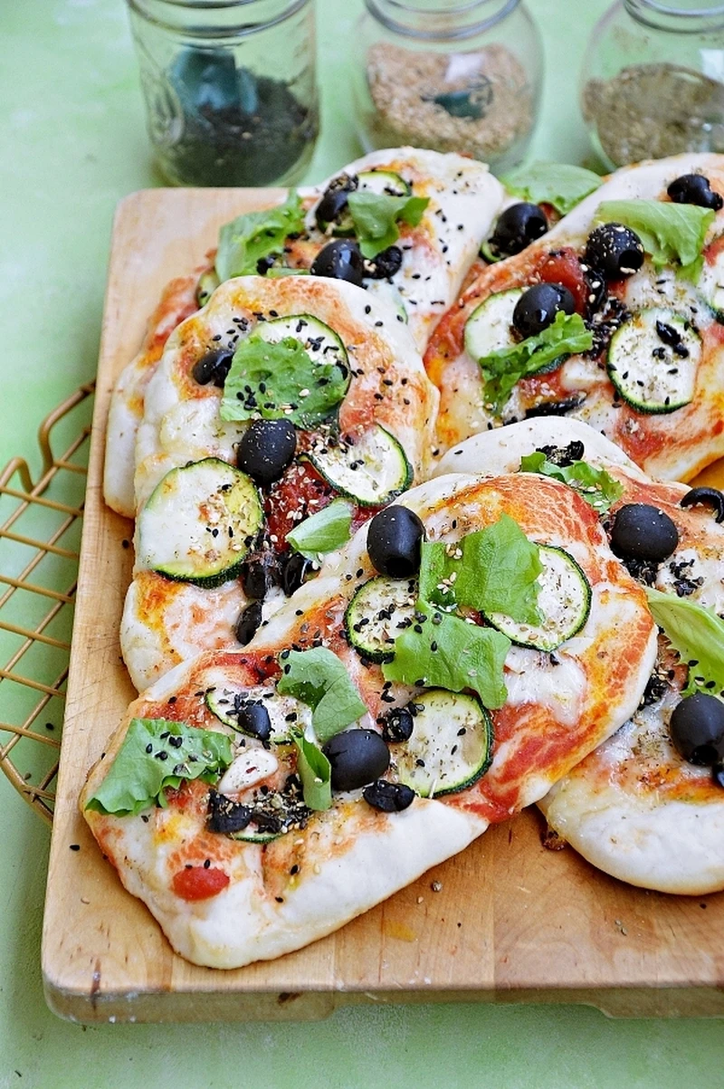 Mini pizze z cukinią