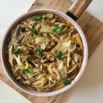 Frittata z grzybami