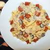 Tagliatelle z pieczarkami, oliwkami i suszonymi pomidorami