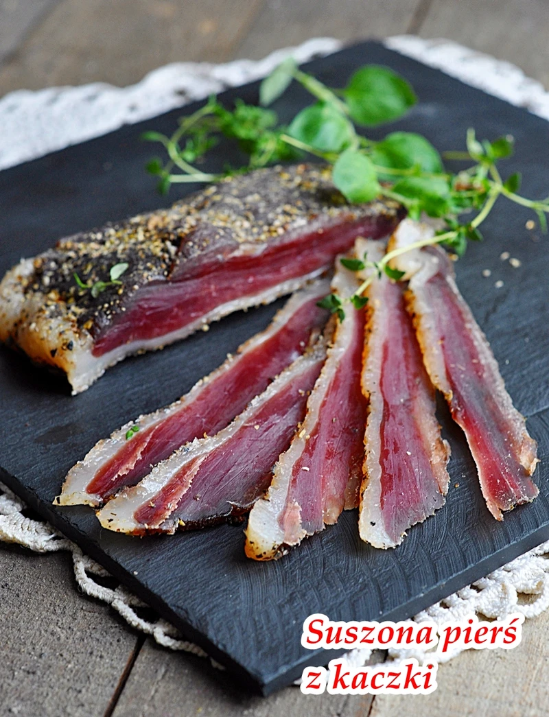 Domowa suszona pierś z kaczki. Duck Prosciutto