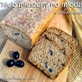 Chleb mieszany na miodzie z oliwkami