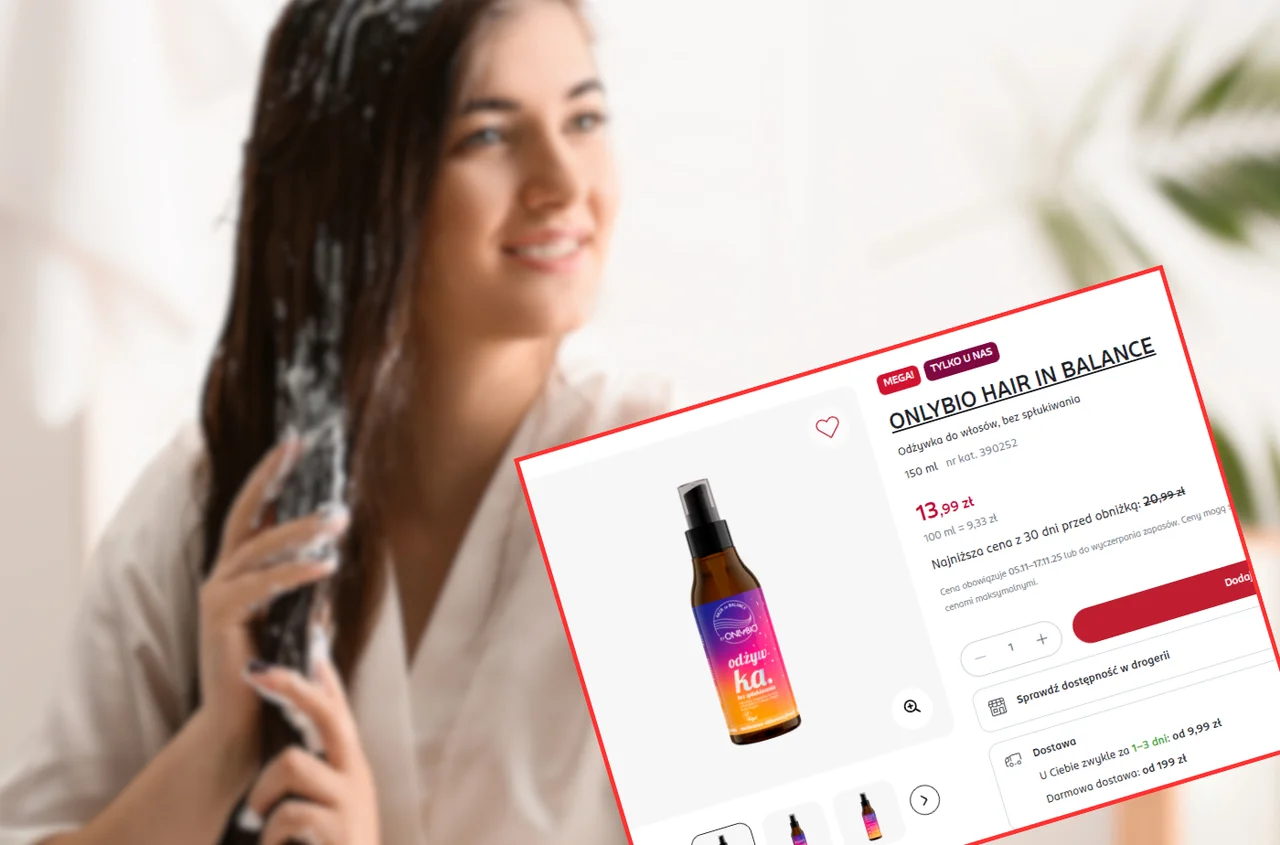 Ta odżywka BEZ spłukiwania z Rossmanna za 14 zł to hit Polek! Błyskawiczny efekt wygładzenia - na suche i mokre włosy