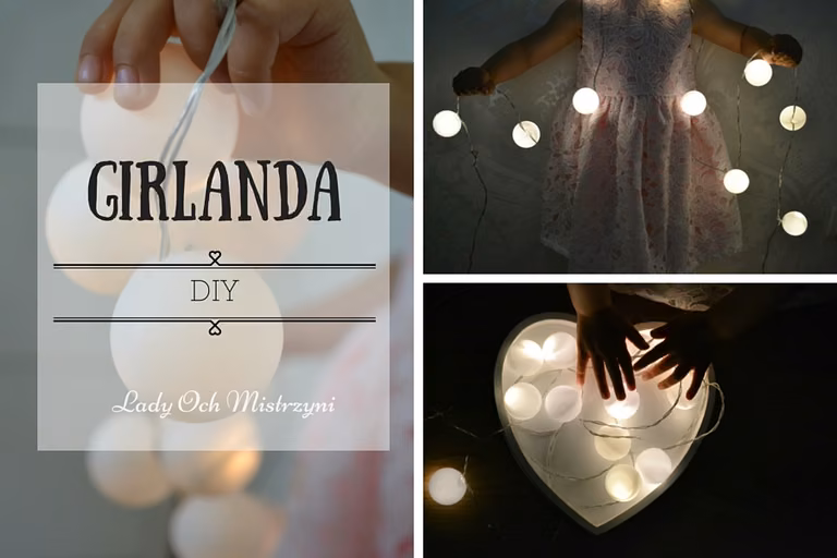 DIY Girlanda świetlna kule