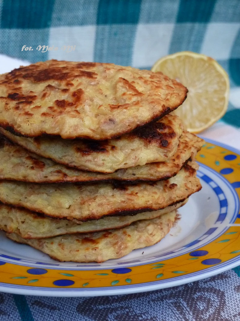 Placuszki otrębowe z jabłkami