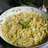 Serowe tagliatelle z bazylią