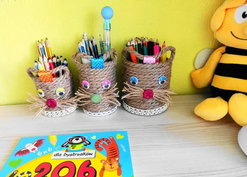 Organizer na kredki i pisaki dla dzieci DIY