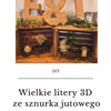 DIY Wielkie litery 3D