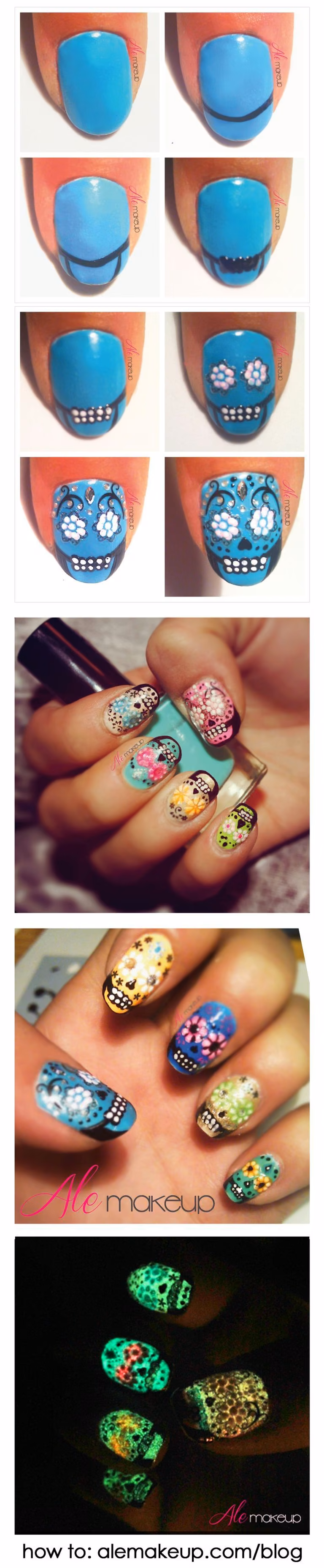 Halloweenowy manicure