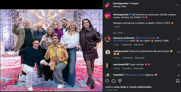 Zdjęcie „Kocham Cię, Polsko!” wróciło do TVP. Widzowie ostro komentują pierwszy odcinek! #1