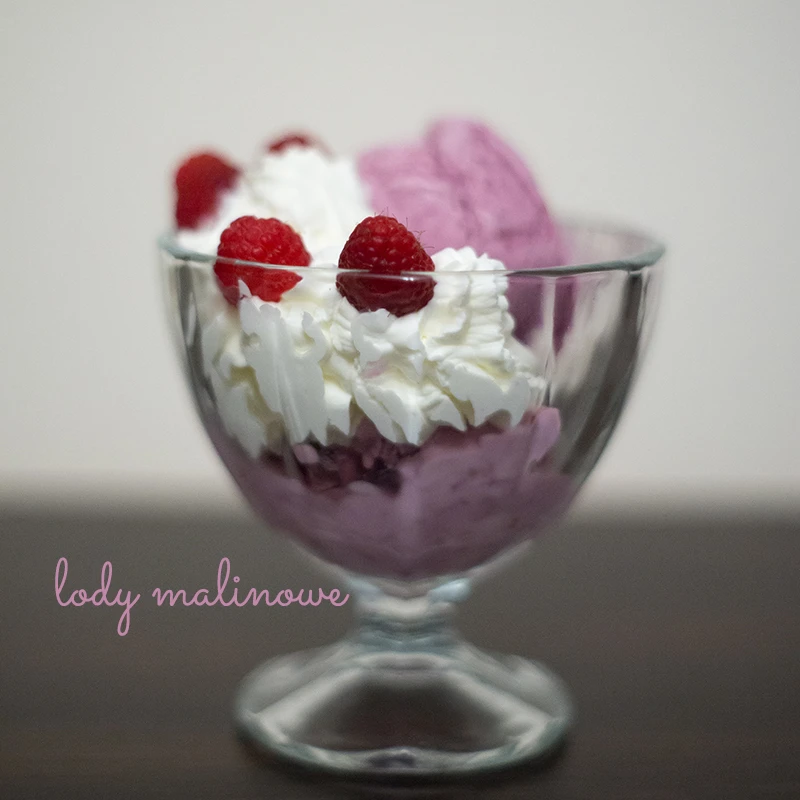 Lody malinowe (bez maszyny)