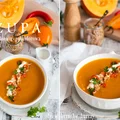 Zupa dyniowo – pomidorowa z pieczonych warzyw