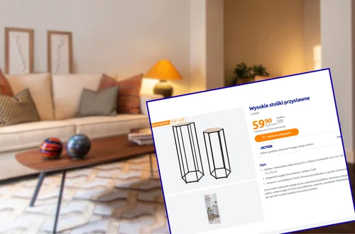 Te wysokie geometryczne stoliki z Action robią furorę wśród klientów! 2 sztuki za 59 zł, lekkie i praktyczne, a salon nabierze charakteru
