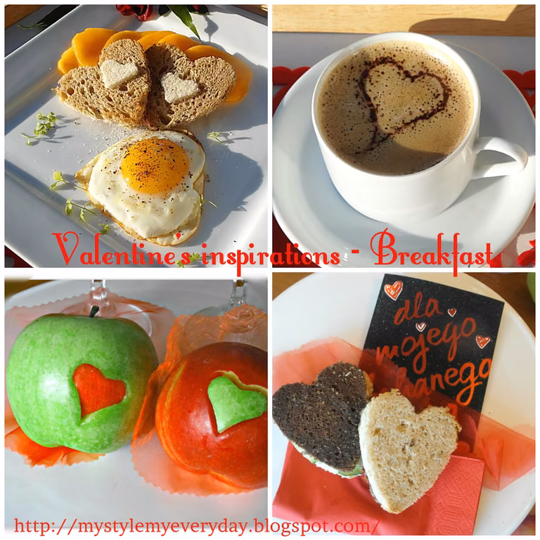 Walentynkowe inspiracje - śniadanie - Valentine's inspirations - Breakfast