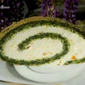 Rolada szpinakowa z kremem mascarpone