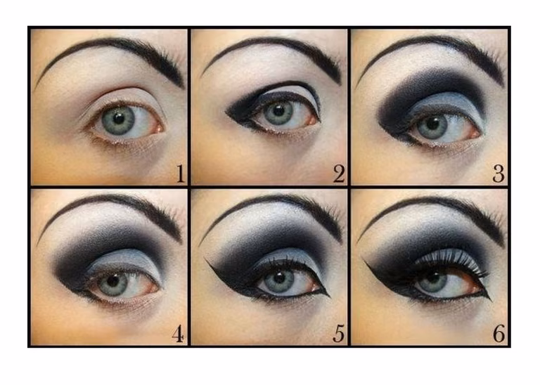 Make up w czerni i bieli