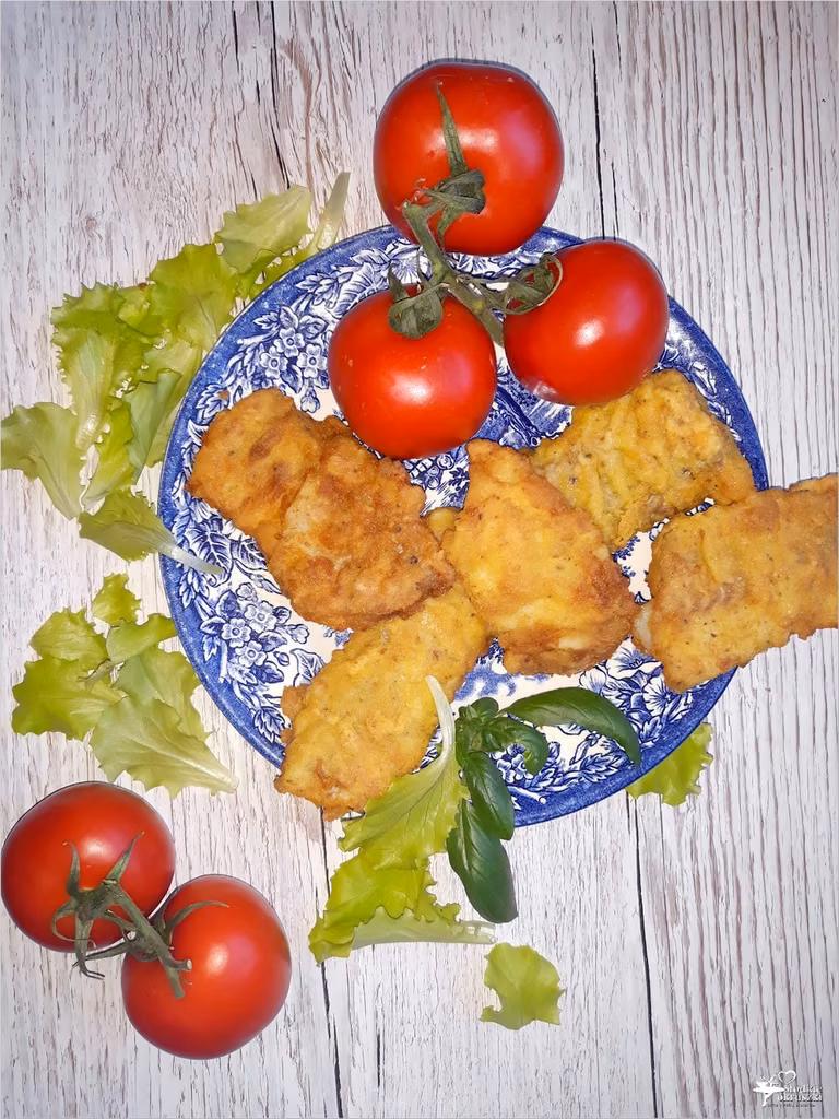 Smażony mintaj w panierce (na bazie mąki kukurydzianej)