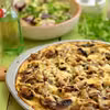 Pizza z ziemniaków z mnóstwem pieczarek