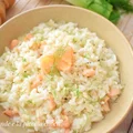 Risotto z wędzonym łososiem i koprem włoskim