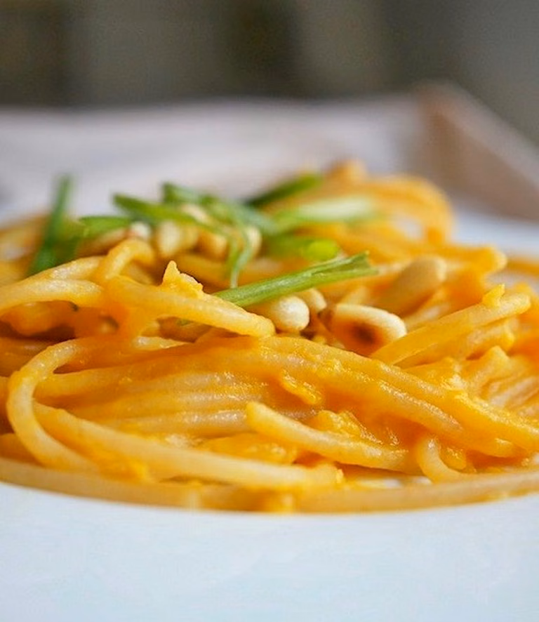 Spaghetti Dyniowe z Serkiem Mascarpone