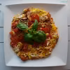 Fritatta z kiełbasą i pomidorkami