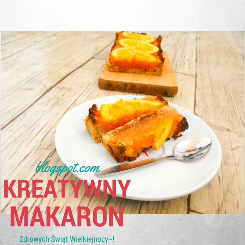 Zdrowy jabłkowo-pomarańczowy mazurek