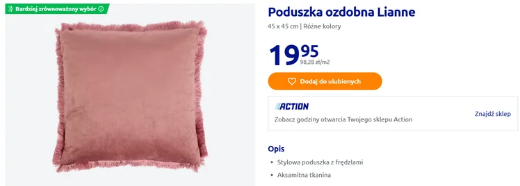 Zdjęcie Te poduszki z Action za 19 zł odmienią starą nudną kanapę! Łatwe czyszczenie, a aksamit i frędzle robią wrażenie wow #1