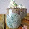 Pistacjowy pudding chia z musem czekoladowym
