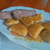 pierogi z jabłkiem do pieczeni wołowej