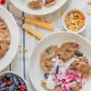 Pełnoziarniste pierogi z jagoda kamczacką