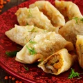 pierogi z soczewicą i z pieczarkami
