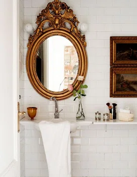 Barokowe lustro w łazience