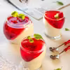 Panna cotta fit z truskawkami