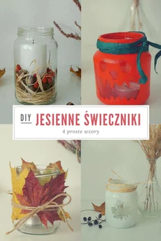 DIY Proste jesienne świeczniki