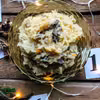Wigilijny bigos. Kapusta z suszonymi grzybami i grochem łuskanym.