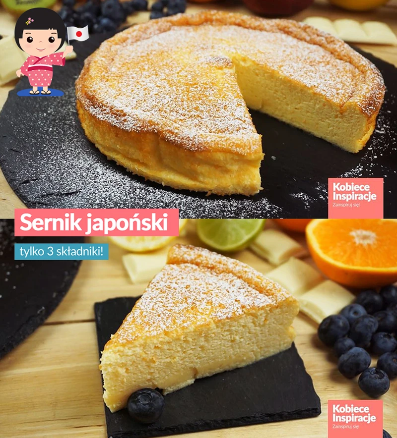 Sernik japoński - tylko 3 składniki!
