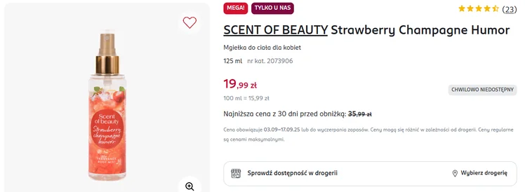 Zdjęcie Te nowe mgiełki z Rossmanna za 19,99 zł robią furorę! 5 cudownych zapachów, a kobiety wychwalają je za trwałość #1