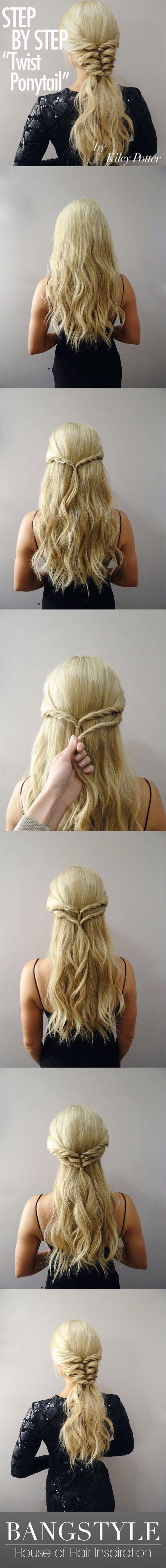 Twist ponytail