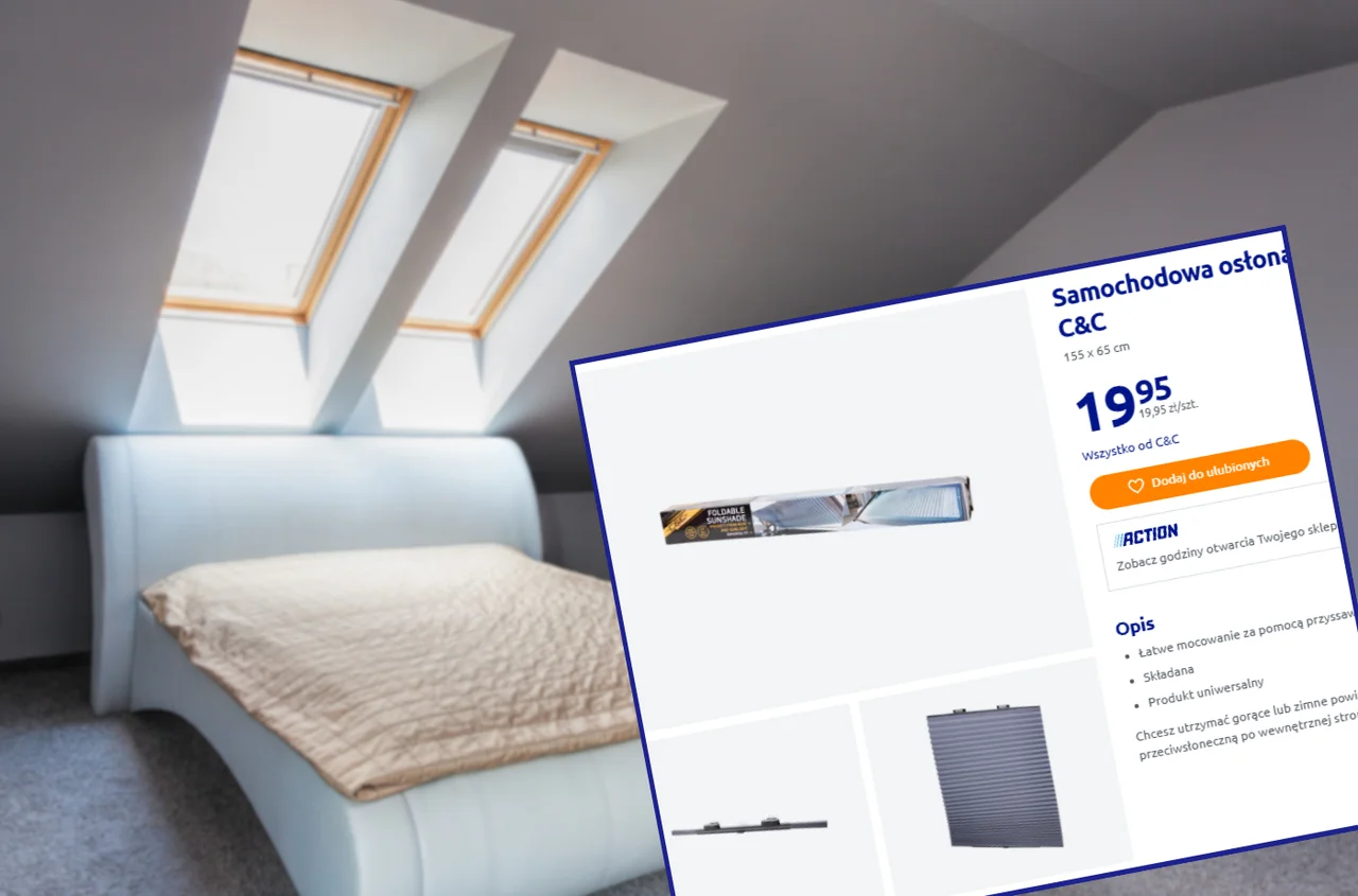 Ta roleta przeciwsłoneczna z Action za 19 zł stała się hitem Internetu! Niby do samochodu, ale robi furorę w domu