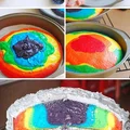 Tęczowy tort