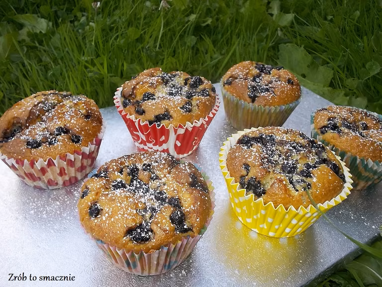 MUFFINY JAGODOWO- KOKOSOWE