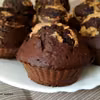 Fit muffinki czekoladowe z masłem orzechowym