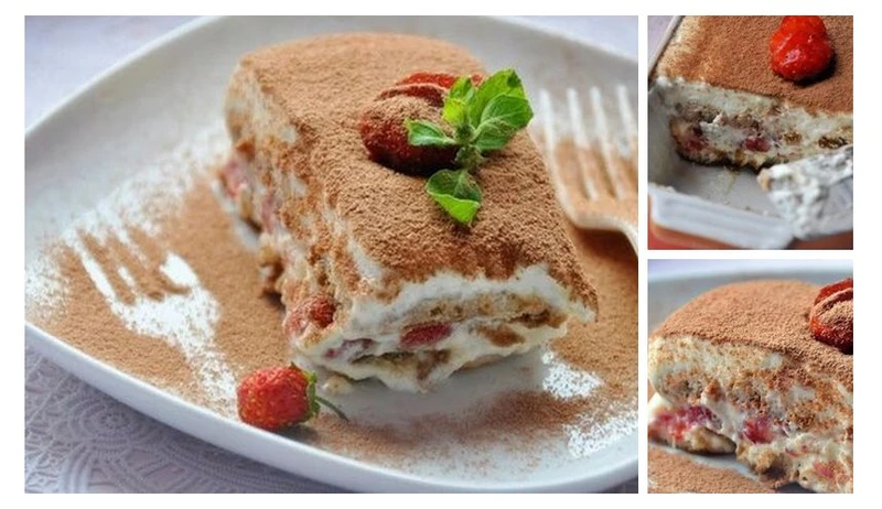Tiramisu z truskawkami