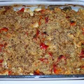 Crumble z kurczakiem i papryką